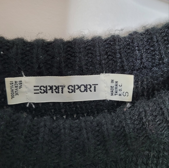 Women's S Esprit Sport 80s Vintage Signs n Signals Sweater - Picture 2 of 3
